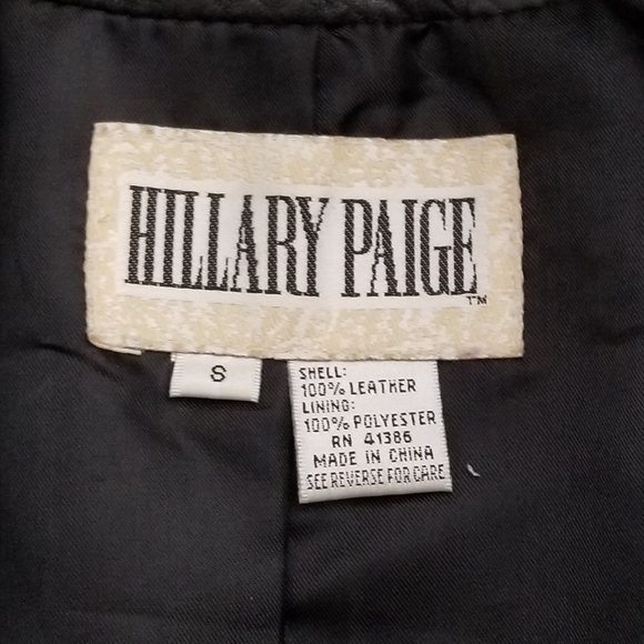 VTG HILLARY PAIGE Women's Leather Coat - Picture 8 of 8